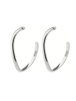 Liu Jo Orecchini a cerchio in acciaio moda Essential LJ2704 donna
