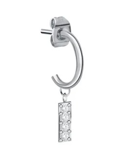 La Petite Story Orecchino singolo in acciaio "I" LPS02AQM81 donna