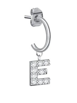La Petite Story Orecchino singolo in acciaio "E" LPS02AQM73 donna