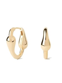PDPAOLA Eleganti orecchini placcati in oro Cycle Hoops Essentials AR01-C83-U donna