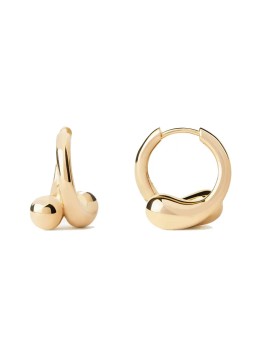 PDPAOLA Orecchini a cerchio moderni placcati oro Essentials AR01-C85-U donna