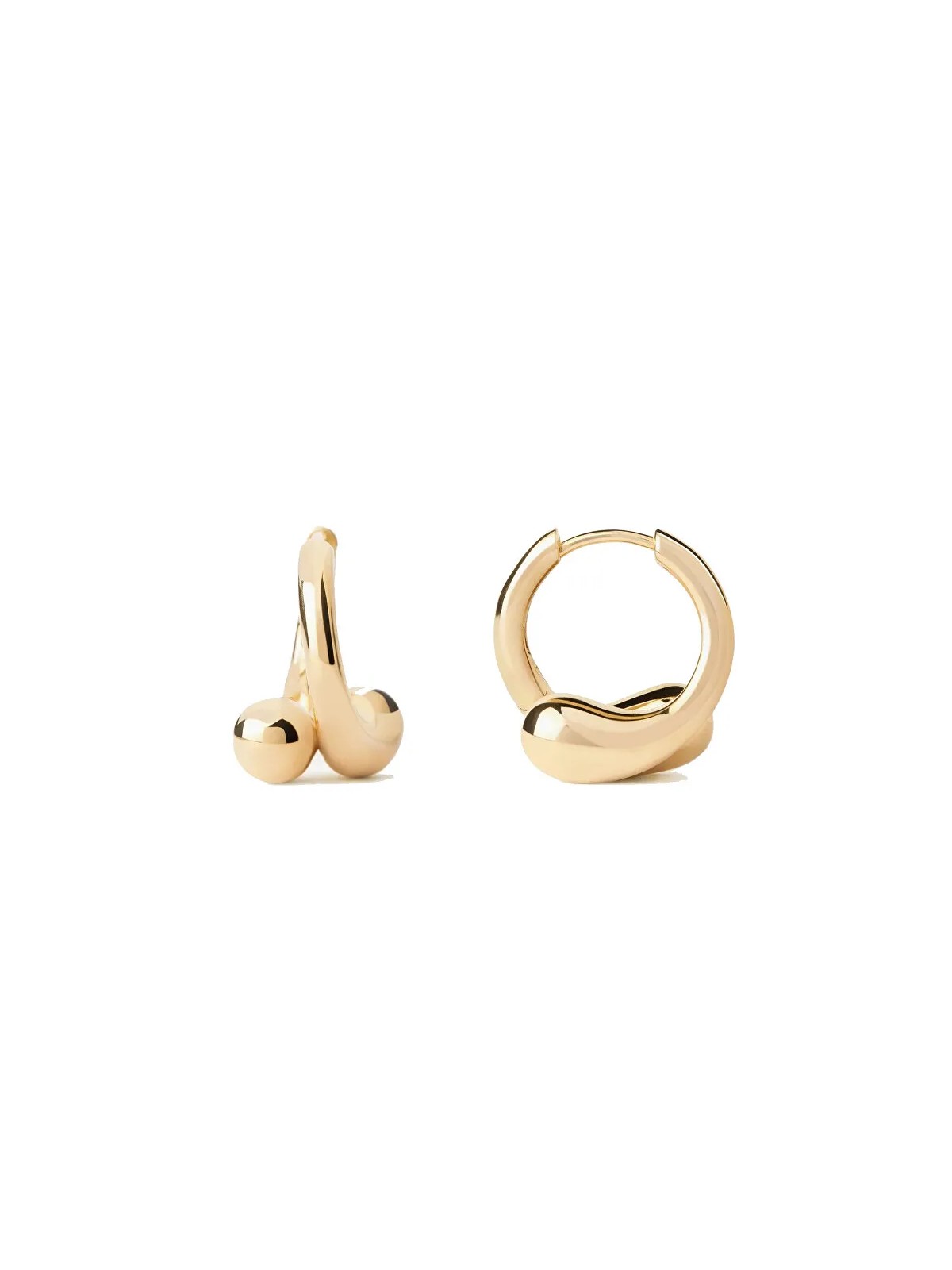 PDPAOLA Orecchini a cerchio moderni placcati oro Essentials AR01-C85-U donna