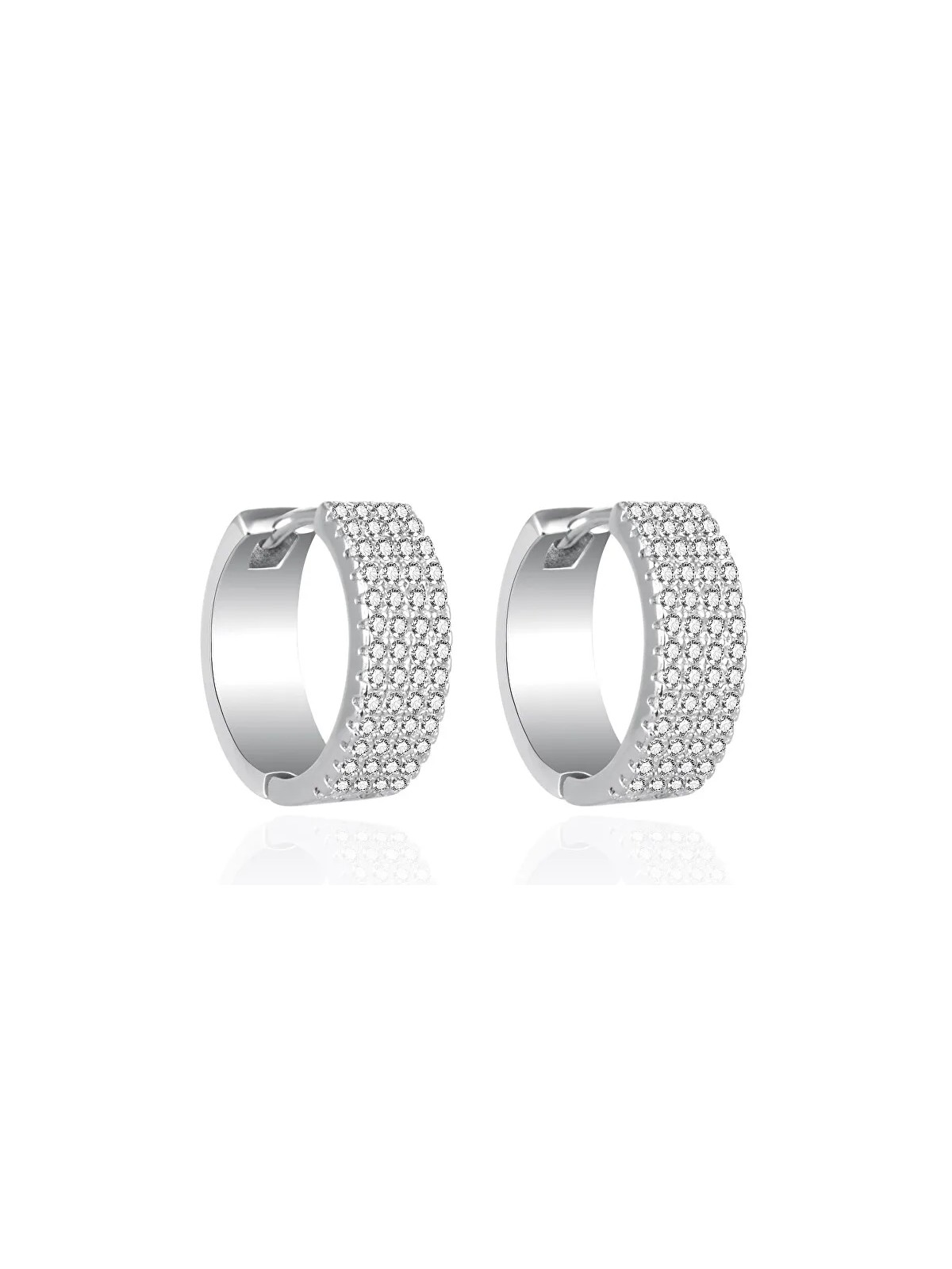 Agato Anelli in argento senza tempo con zirconi trasparenti AGT-E033KW donna