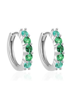 Agato Orecchini a cerchio in argento lucido AGT-E131KGR donna