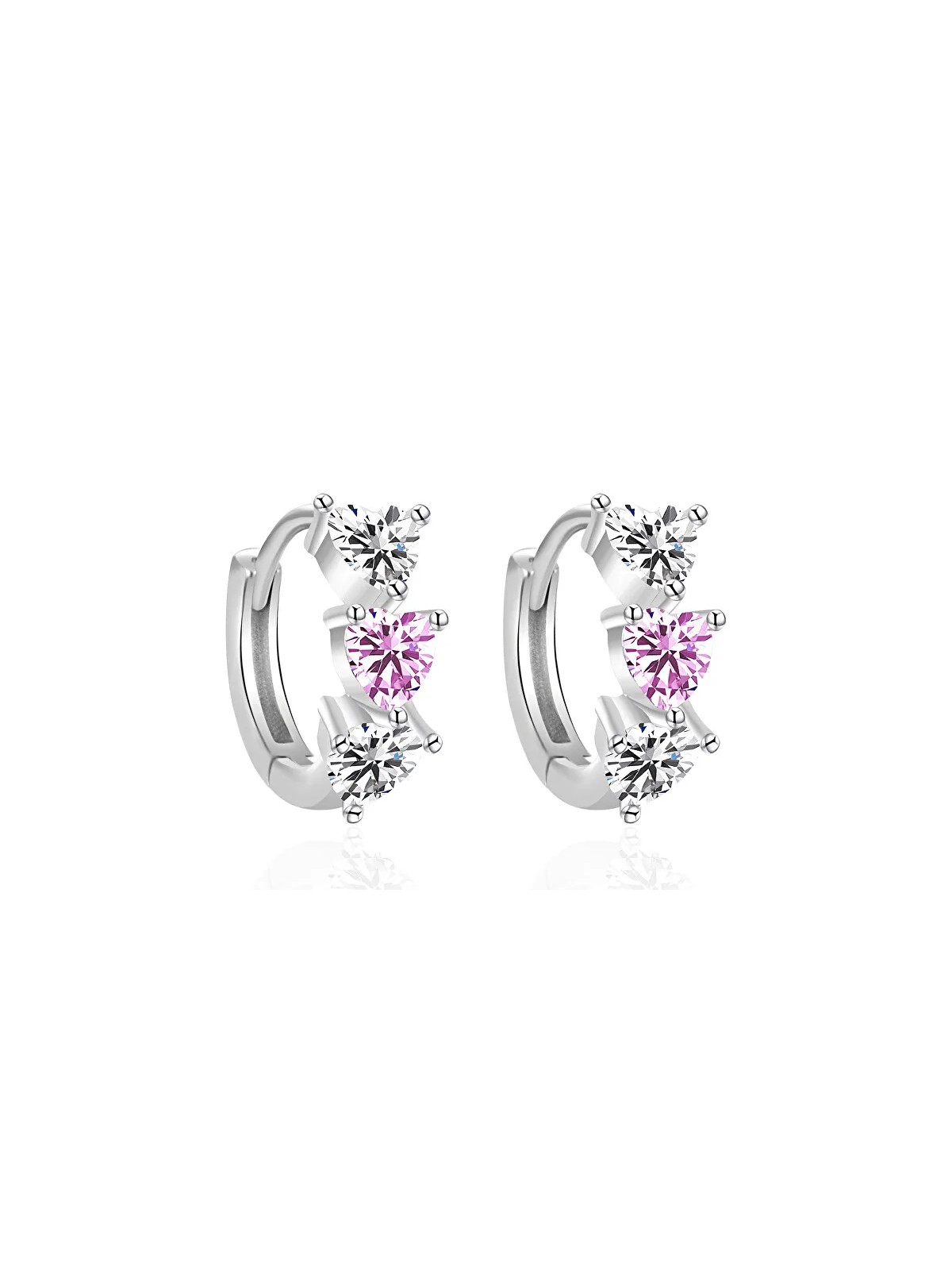 Agato Delicati orecchini a cerchio in argento AGT-E061KP donna