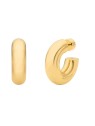 Michael Kors Orecchini a cerchio minimalisti placcati oro MKJ842200710 donna