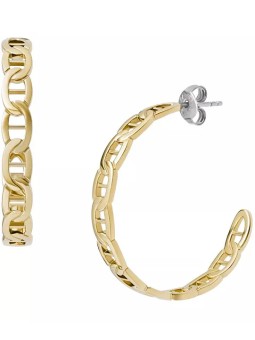 Fossil Orecchini e cerchio placcati oro Heritage D-Link JF04781710 donna