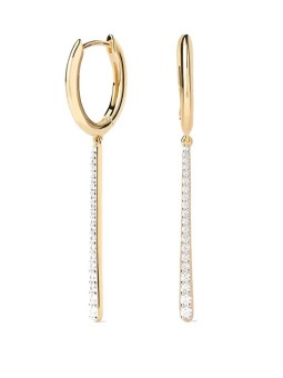 PDPAOLA Orecchini ovali placcati oro Olga Hoops Essentials AR01-C88-U donna