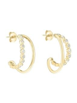 Tamaris Orecchini placcati oro con zirconi Tiny Glimmer TJ-0610-E-21 donna