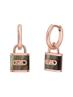 Michael Kors Orecchini a cerchio Kors Lock placcati oro con perla MKC1743TL791 donna