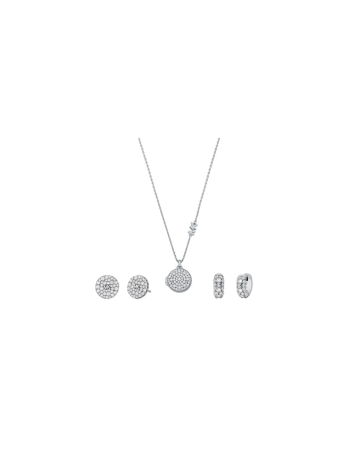 Michael Kors Set di gioielli di lusso in argento MKC1700SET (collana, 2 orecchini) donna