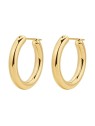 Brosway Orecchini a cerchio distensivo placcati in oro Aura BAU25 donna