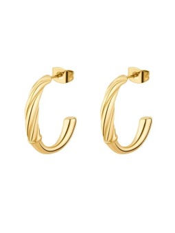 Brosway Orecchini semicircolari in acciaio placcato oro Amy BAY27 donna