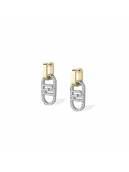 Liu Jo Orecchini pendente bicolore placcati oro LJ2812 donna