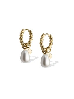Liu Jo Orecchini rotondi placcati oro con perle LJ2850 donna