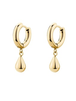 Brosway Orecchini a cerchio placcati in oro con pendenti a goccia perfetti BPC45 donna