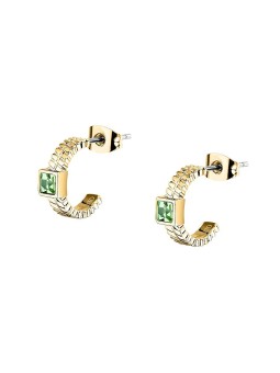 Morellato Orecchini placcati oro con cristilla verde Gioia SAVY42 donna