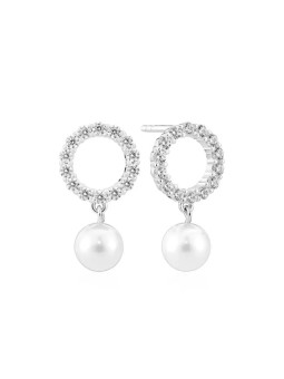 Sif Jakobs Deliziosi orecchini in argento con perle Biella SJ-E2430-PCZ donna