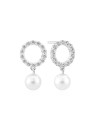 Sif Jakobs Deliziosi orecchini in argento con perle Biella SJ-E2430-PCZ donna