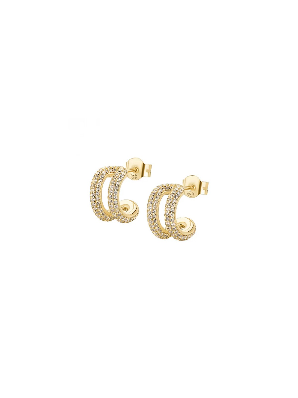 Rosato Eleganti orecchini circolari con zirconi cubici Bianca RZBI73 donna