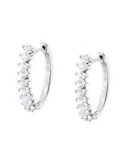 Morellato Orecchini ovali in argento con zirconi cubici Tesori SAIW265 donna