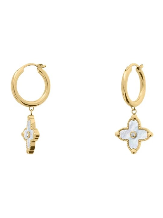 Pierre Lannier Orecchini pendenti placcati oro con madreperla Rubya BJ23A6211 donna