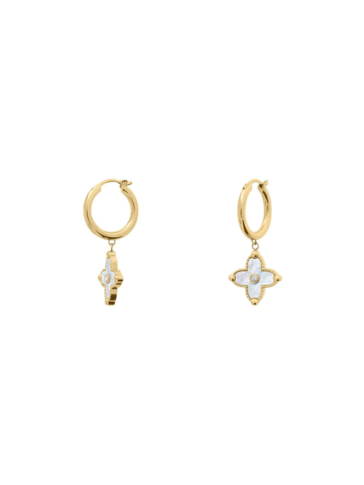 Pierre Lannier Orecchini pendenti placcati oro con madreperla Rubya BJ23A6211 donna
