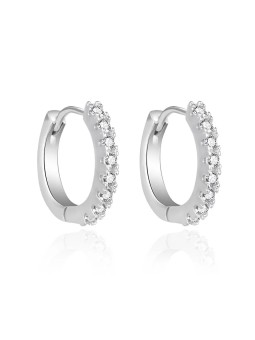 Agato Orecchini a cerchio coordinati con zirconi AGT-E201KW donna