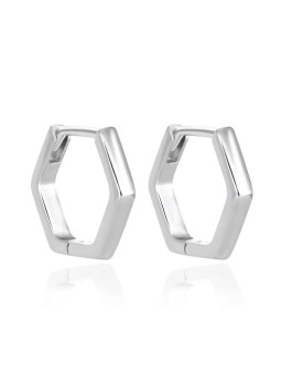 Agato Orecchini moderni in argento Hexagon AGT-E226K donna