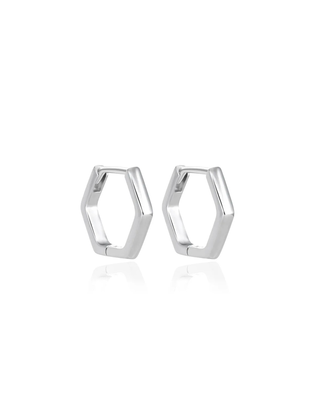 Agato Orecchini moderni in argento Hexagon AGT-E226K donna