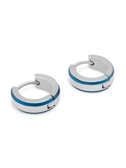 Troli Orecchini rotondi in acciaio KS-147 unisex