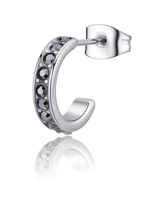 S'Agapõ Orecchino a cerchio singolo con cristalli Snap SNP36 unisex
