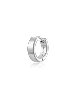 S'Agapõ Orecchino singolo a cerchio in acciaio Rogue SRG30 unisex