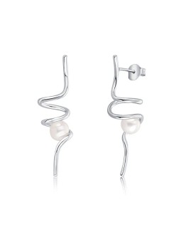 JwL Luxury Pearls Orecchini lunghi in argento con perle JL0620 donna