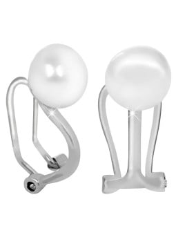 JwL Luxury Pearls Orecchini a clip in argento con perla destra JL0398 donna