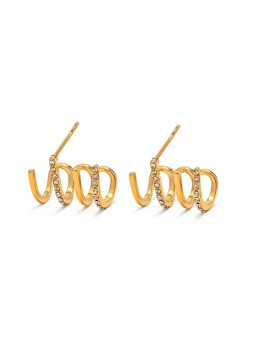 Troli Orecchini asimmetrici originali placcati oro VAAJDE2302087G donna