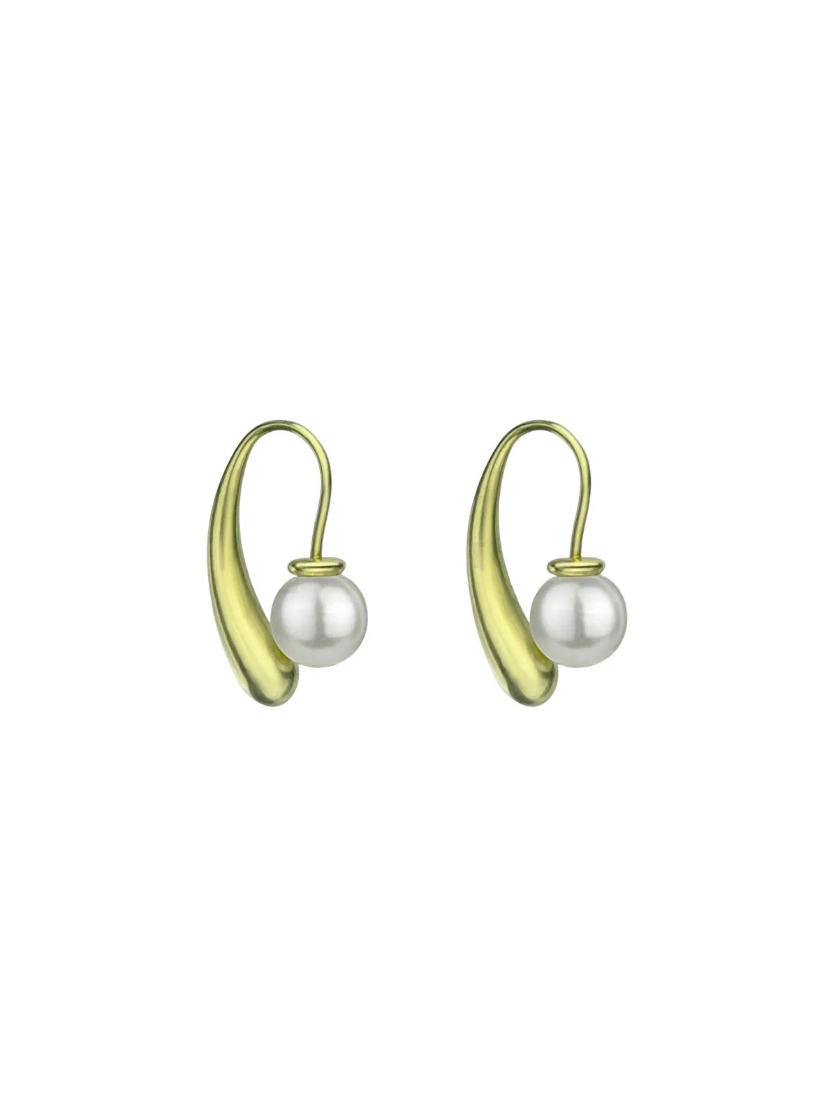 Marc Malone Orecchini placcati oro con perla artificiale Jennifer White Orecchini MCE24025G donna