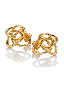 Hot Diamond Orecchini placcati in oro con diamante Golden Edit Hope DE843 donna