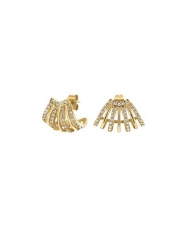 Rosefield Orecchini placcati oro abbaglianti con cristalli Swarovski JECCG-J1029 donna