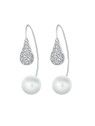 CRYSTAlp Orecchini moderni con cristilla Swarovski e perla LuxePearl 42369.R donna