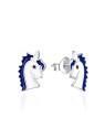 Orecchini in argento con unicorni smaltati AGT-ED006P