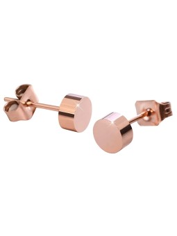 Troli Orecchini in acciaio placcato oro rosa modello KE-005 donna