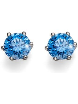 Oliver Weber Orecchini in argento con cristalli blu Morning Brilliance Medium 62.066 BLU donna