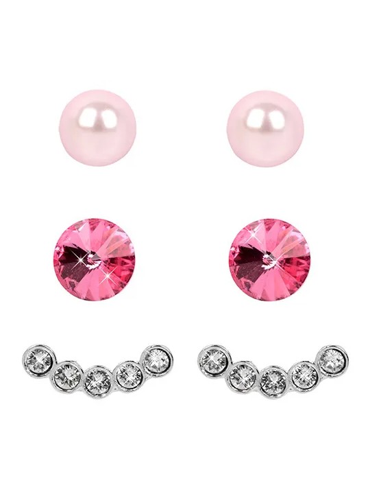 Levien Set di orecchini Ear Cuff Rose Rosaline donna