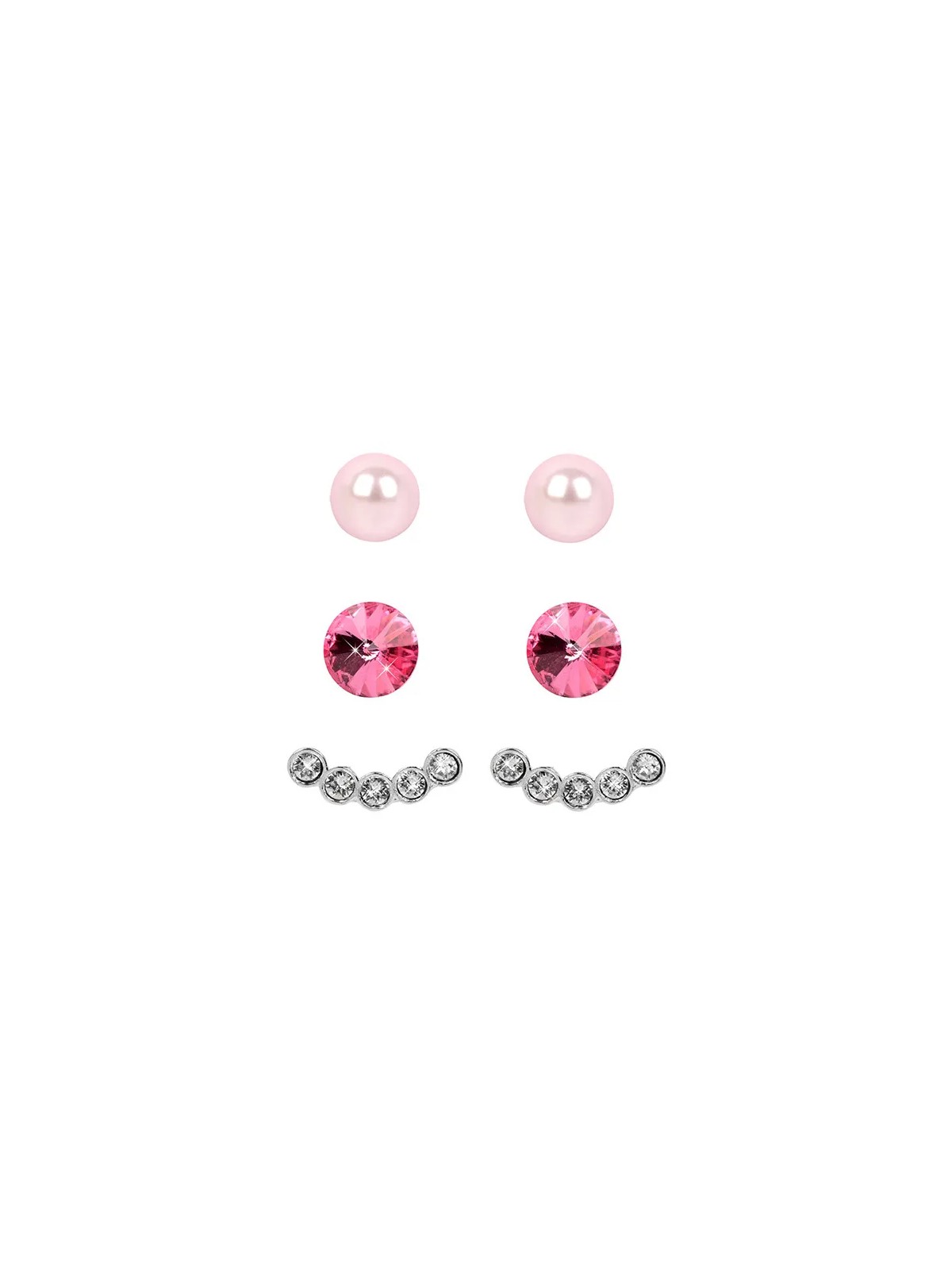 Levien Set di orecchini Ear Cuff Rose Rosaline donna