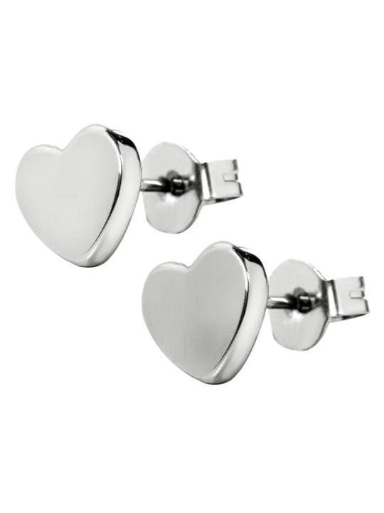 Troli Orecchini a forma di cuore in acciaio KES-026 donna