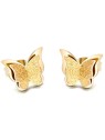 Troli Orecchino e farfalla placcato oro Farfalla in metallo KES-048-GOLD donna