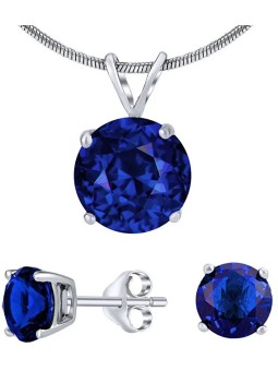 Parure gioielli in argento Silvego con cristallo JJJS8TM1 (orecchini, pendente) donna
