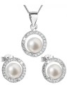 Evolution Group Parure di lusso in argento con perle autentiche Pavon 29023.1 donna