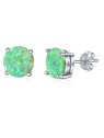 Silvego Orecchini in argento con opale sintetico verde JJJEBG302004 donna